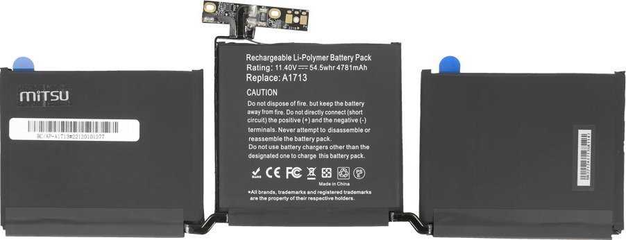 Mitsu akumuliatorius Apple MacBook Air A1713 PRO13 A1708