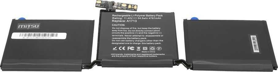 Mitsu akumuliatorius Apple MacBook Air A1713 PRO13 A1708