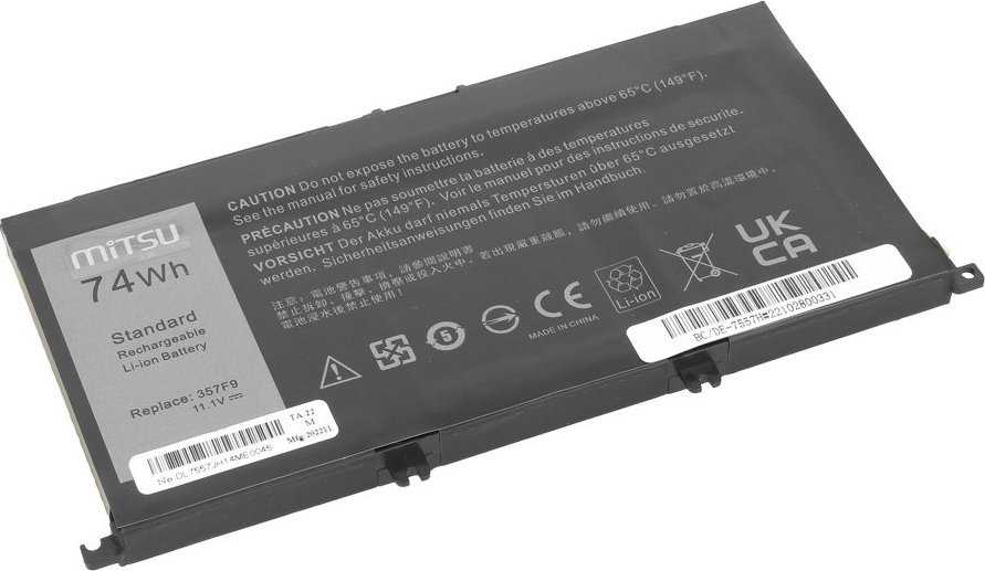 Mitsu Bateria Dell Inspiron 357F9 5577 7557 6600mAh