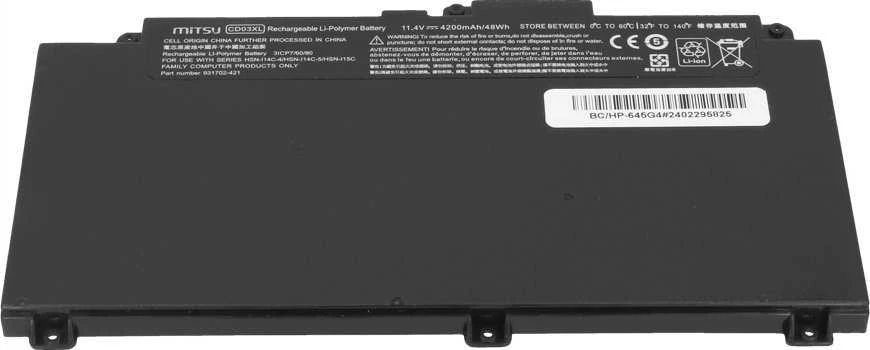Baterija CD03XL arba HP ProBook 645 650 G4 650 G5 640 650 G7 4200 mAh (48 Wh) 11,4 V