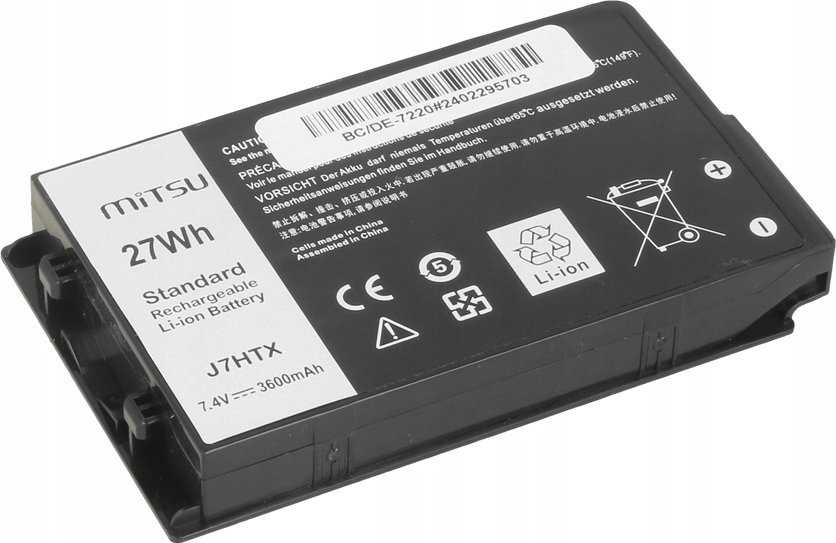Baterija Mitsu Baterija J7HTX Dell Latitude 12 Rugged 7202 7212 7220 Planšetinis kompiuteris