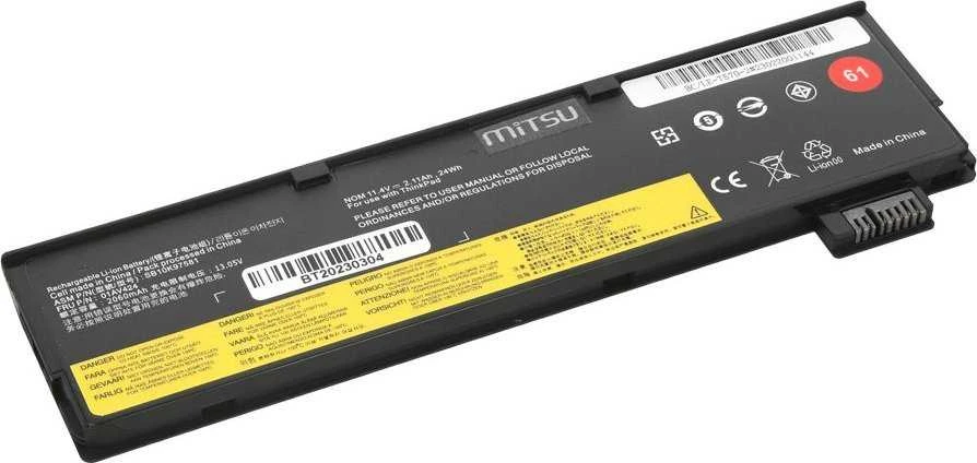 Bateria Mitsu Bateria SB10K97582 arba Lenovo ThinkPad T470 T570