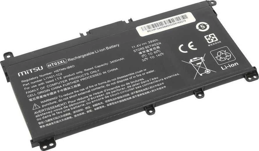 Bateria Mitsu Bateria do HP 240 250 G7 G8, 340 348 G5 G7 3400 mAh (39 Wh) 11.4 Volt