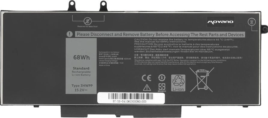 Baterija Movano Dell Latitude 5401 5410 5501 5510 3HWPP Baterija