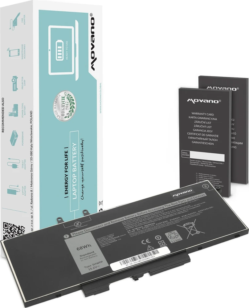Baterija Movano Dell Latitude 5401 5410 5501 5510 3HWPP Baterija