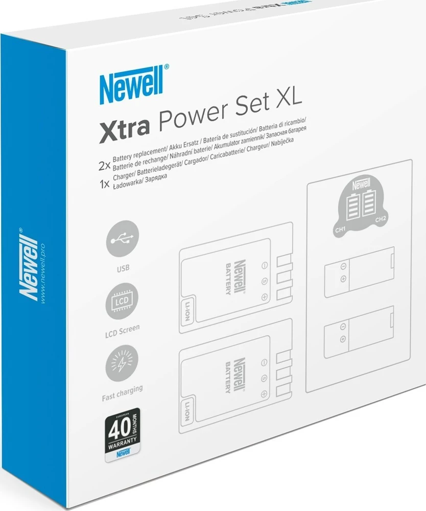 Dviejų kanalų įkroviklio rinkinys ir dvi NP-FW50 baterijos Newell DL-USB-C, skirtos Sony