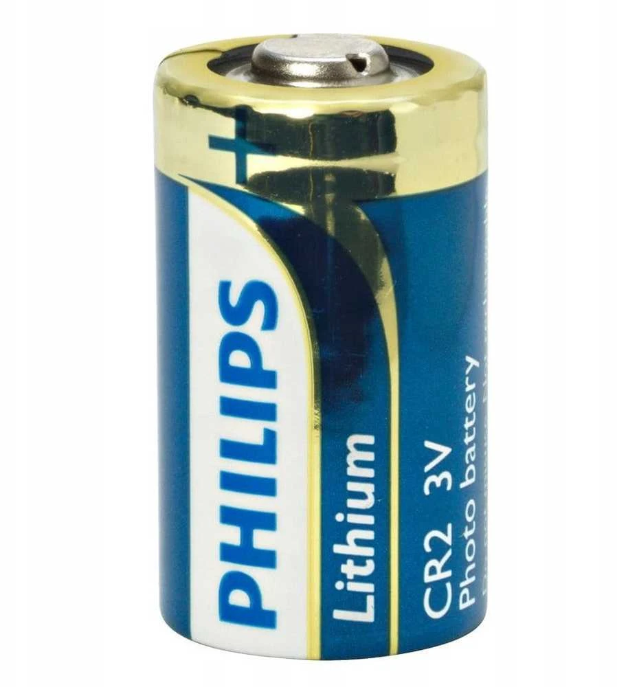 Philips CR2 3V ličio baterija iš arti