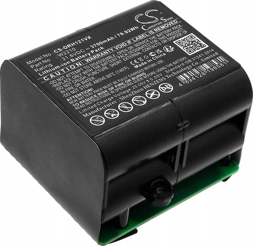 „Cameron Sino“ įkraunama baterija, W2210 tipo, skirta Dreame H12 H12 Pro Plus H13 Pro Plus / CS-DRH121VX