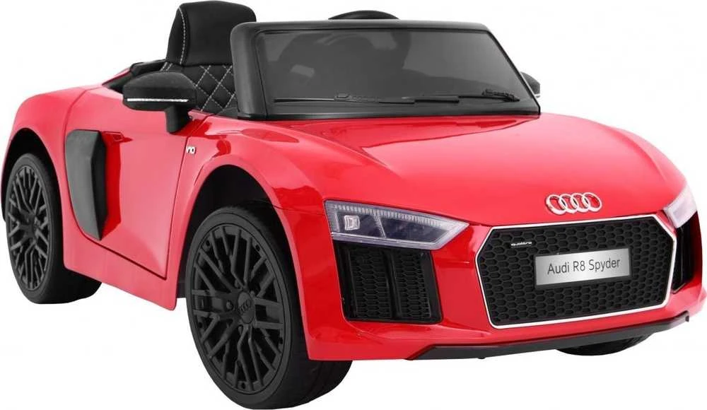 Ramiz Elektromobilis Audi R8 Spyder, raudonas