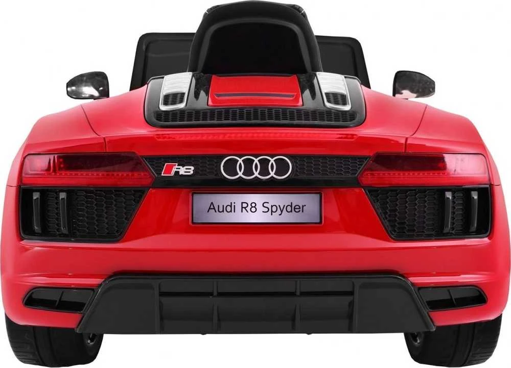 Ramiz Elektromobilis Audi R8 Spyder, raudonas