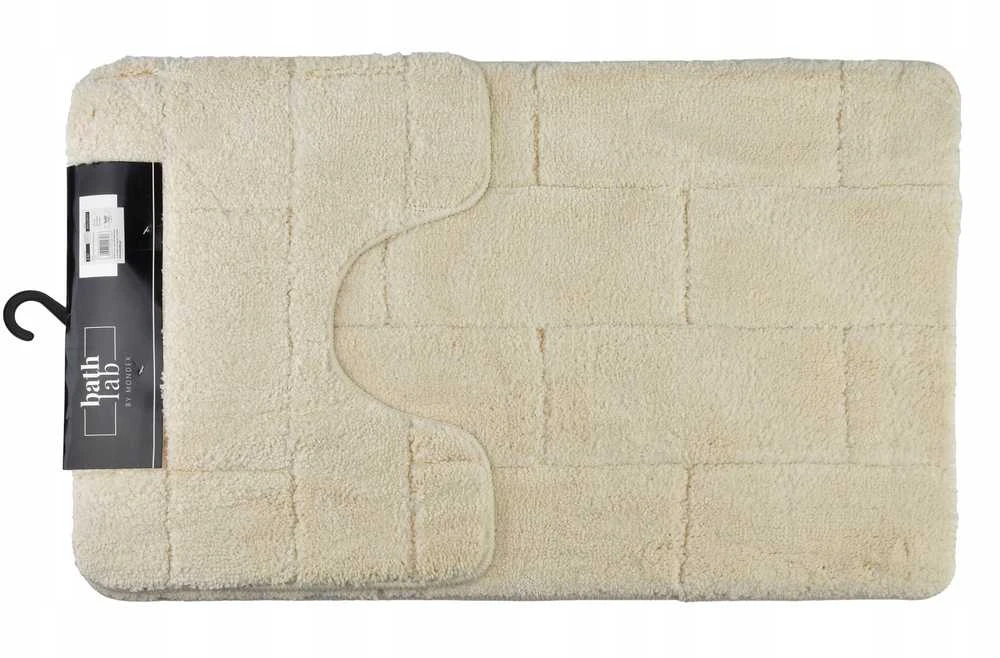 Bathlab ZAC 2 vonios kilimėlių rinkinys 50x37cm 50x80cm kreminė