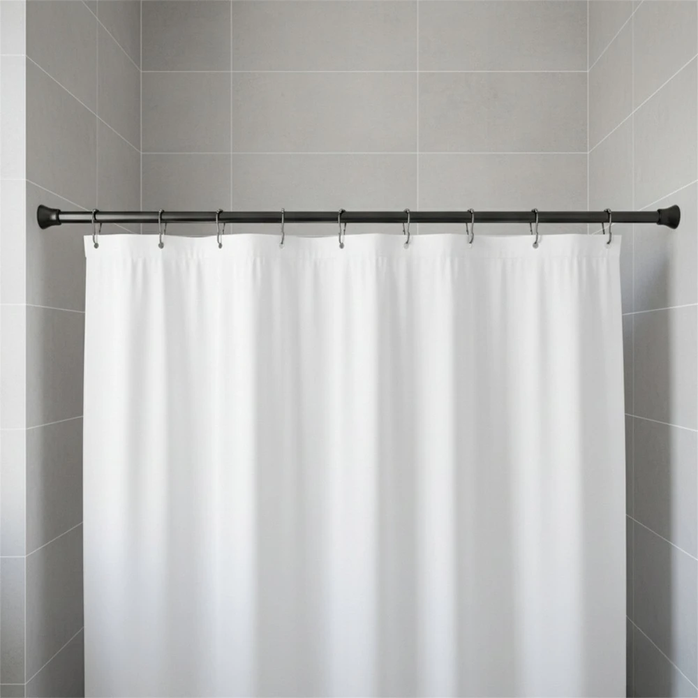 Bathroom Solutions LACUNA dušo užuolaidos įtempimo strypas, geležinis, 70–120 cm