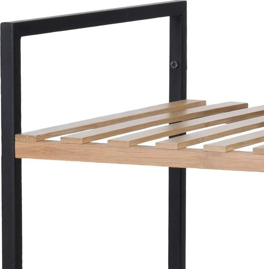 Bathroom Solutions Bamboo Vonios lentyna, 4 lygiai, bambukas, vonios tvarkyklė