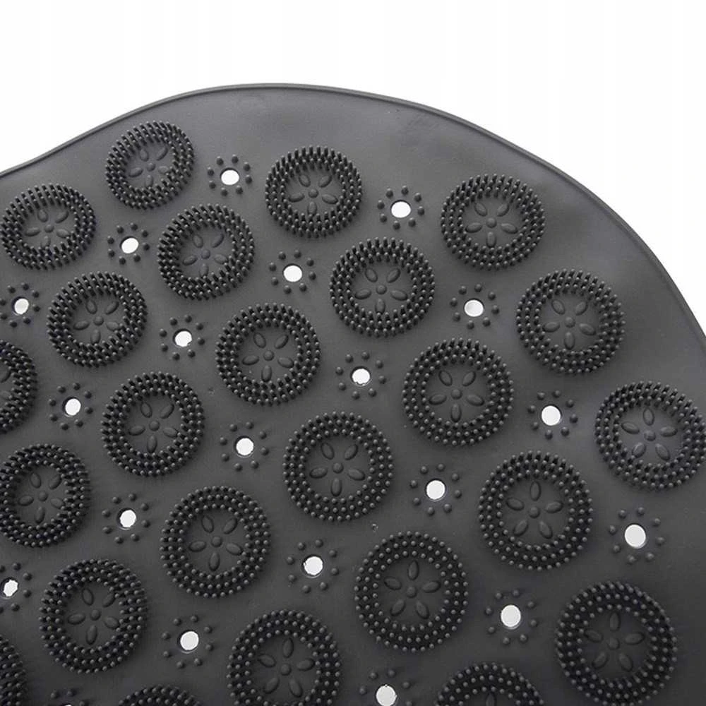 Bathroom Solutions Orion Neslystantis vonios kilimėlis 68x37 cm pilkas