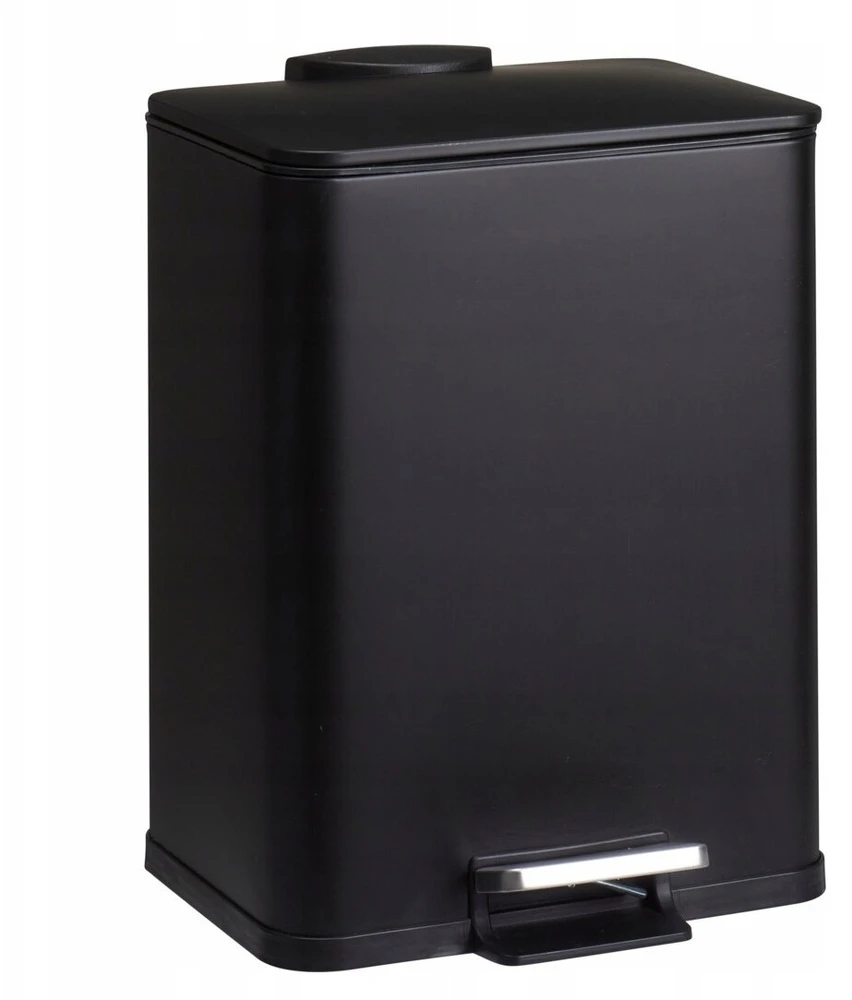 Bathroom Solutions DELTA metalinė šiukšliadėžė, juoda, 20 l