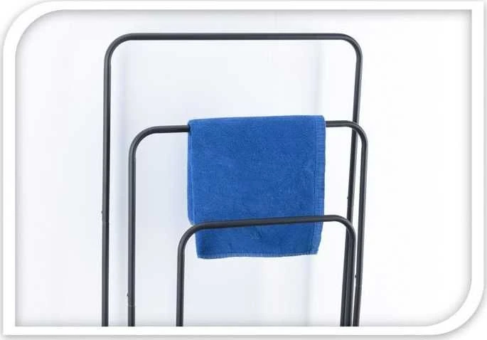 Bathroom Solutions Rankšluosčių kabykla, juoda, 49,5x75cm, metalas