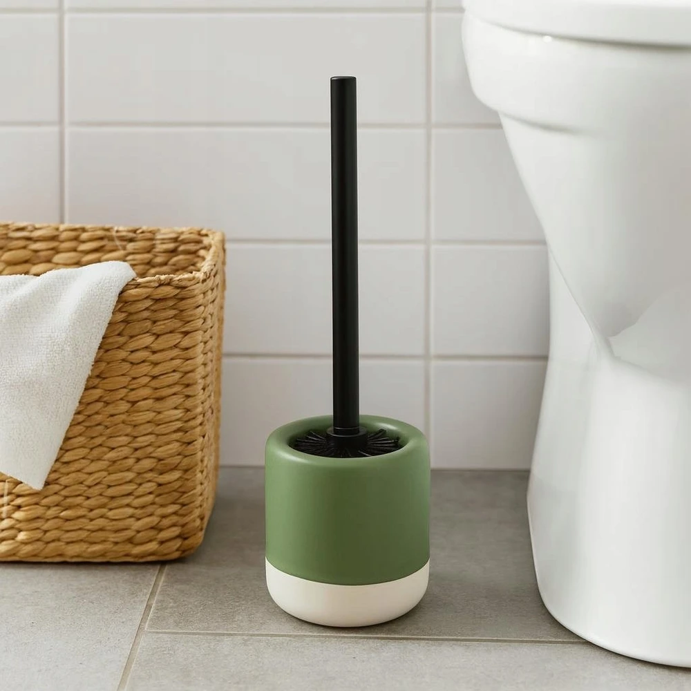 Bathroom Solutions Tualetinis šepetys su keraminiu laikikliu THE PASTELS, Ø 11,6 x 38 cm