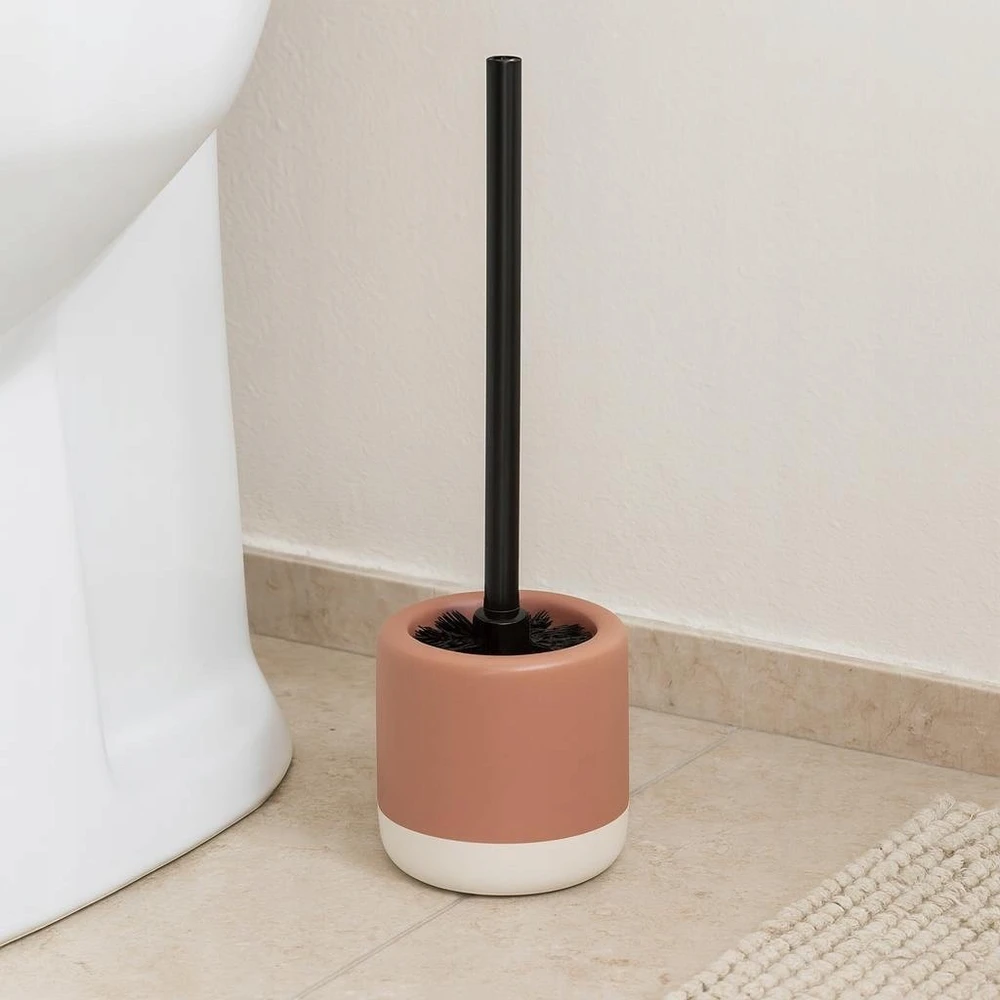 Bathroom Solutions Tualetinis šepetys su keraminiu laikikliu THE PASTELS, Ø 11,6 x 38 cm