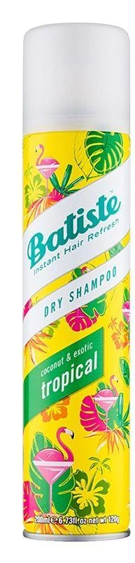 Sausas šampūnas plaukams Batiste Coconut &amp; Exotic Tropical Sausas šampūnas 200ml