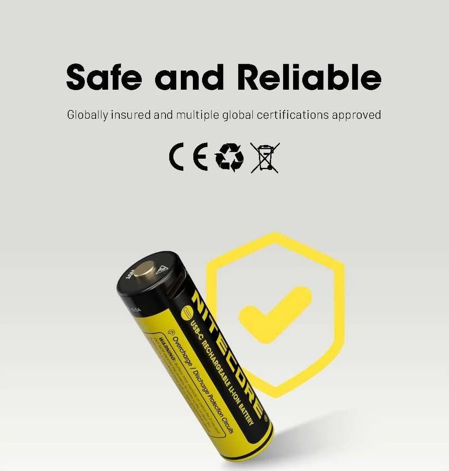 BATTERY RECH. LI-ION AA 1.5V/4PACK NH2400 NITECORE