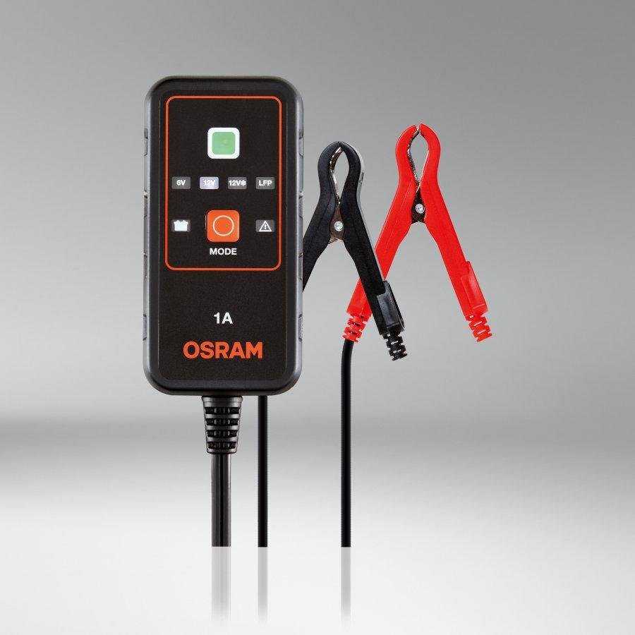 „BATTERYcharge 901“ įkroviklis, įkrovimo įtampa: 6/12 V OSRAM, įkrovimo srovė: 1 A