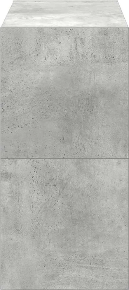 Batų lentynos, 2 vnt., sukraunamos, pilka, 60x30x30,5cm