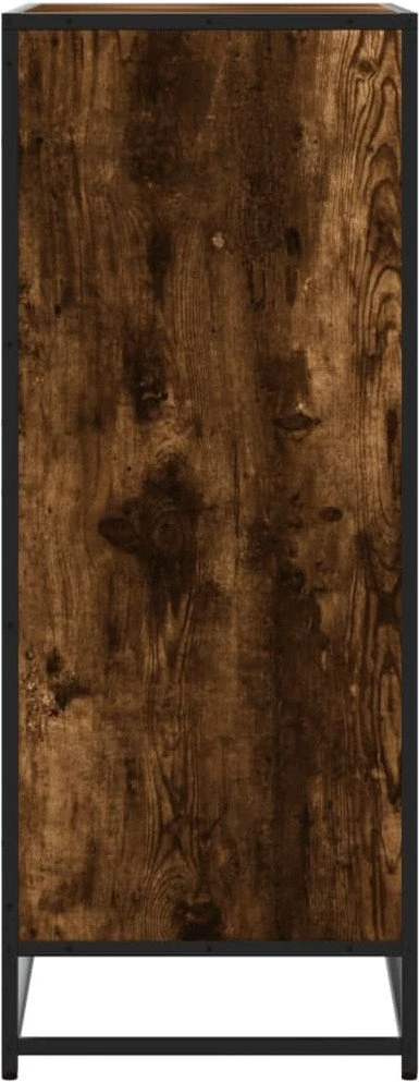 Spintelė batams, dūminio ąžuolo, 75x38x97,5cm, mediena/metalas