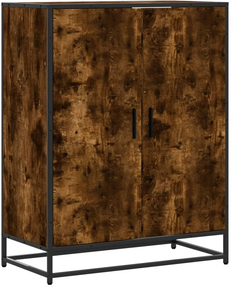 Spintelė batams, dūminio ąžuolo, 75x38x97,5cm, mediena/metalas
