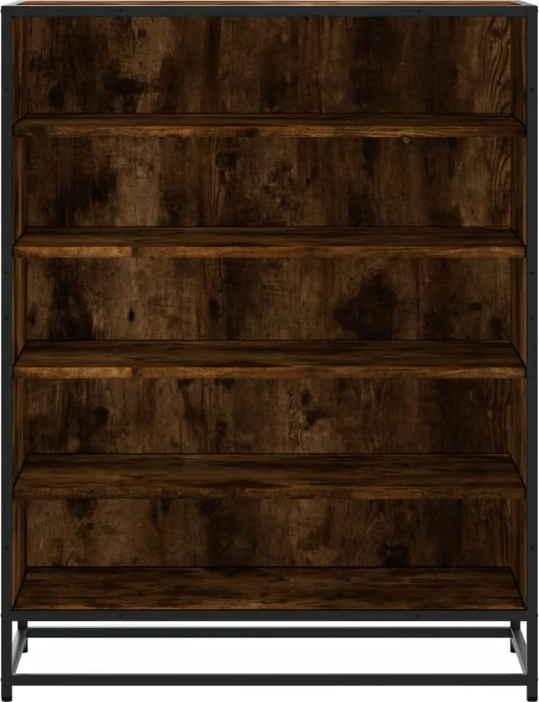 Spintelė batams, dūminio ąžuolo, 75x38x97,5cm, mediena/metalas