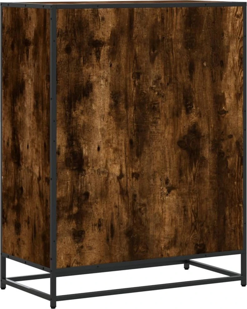 Spintelė batams, dūminio ąžuolo, 75x38x97,5cm, mediena/metalas