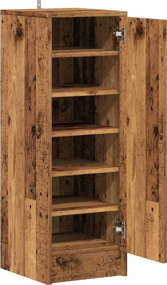 batų spintelė Old Wood 32x35x92 cm Engineered Wood