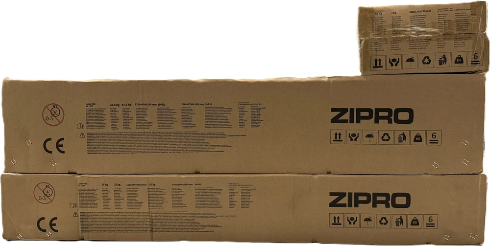 Zipro JumpPro IN Batutas su vidiniu tinklu, 374cm