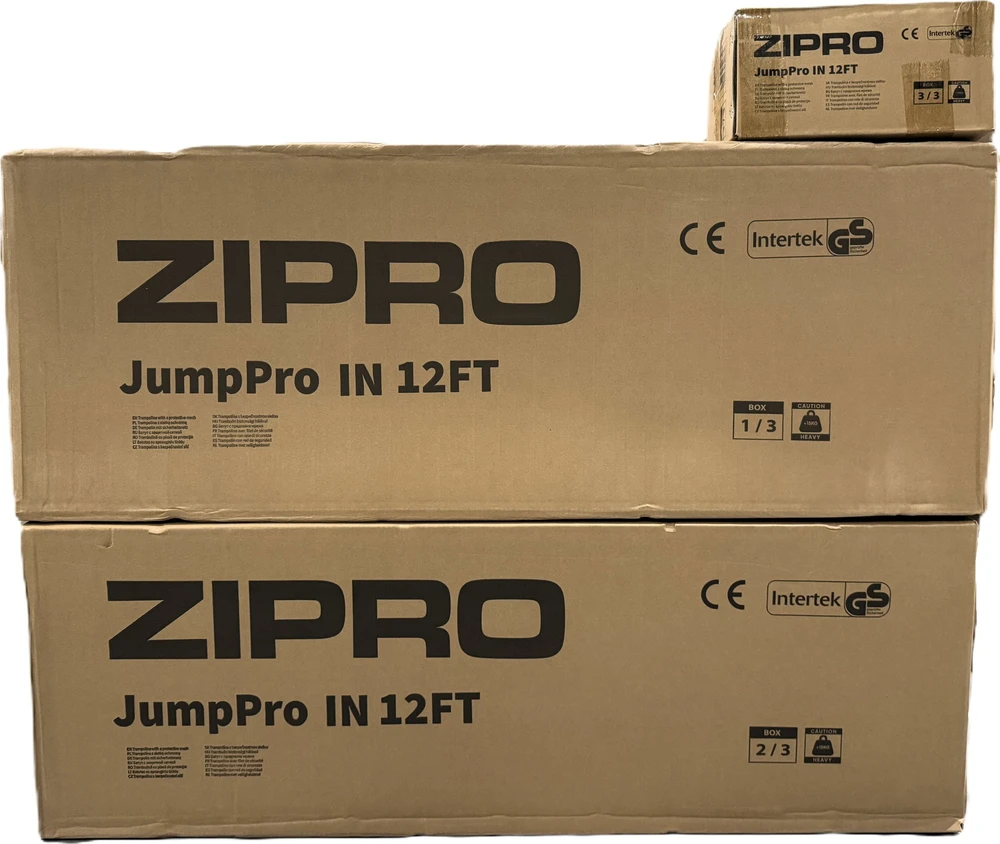 Zipro JumpPro IN Batutas su vidiniu tinklu, 374cm
