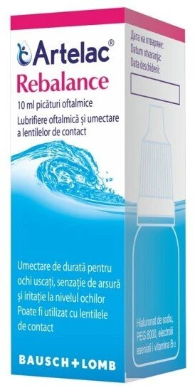 Bausch & Lomb Bausch & Lomb, Artelac Rebalance, Ophthalmic Gel, 10 ml Unisex