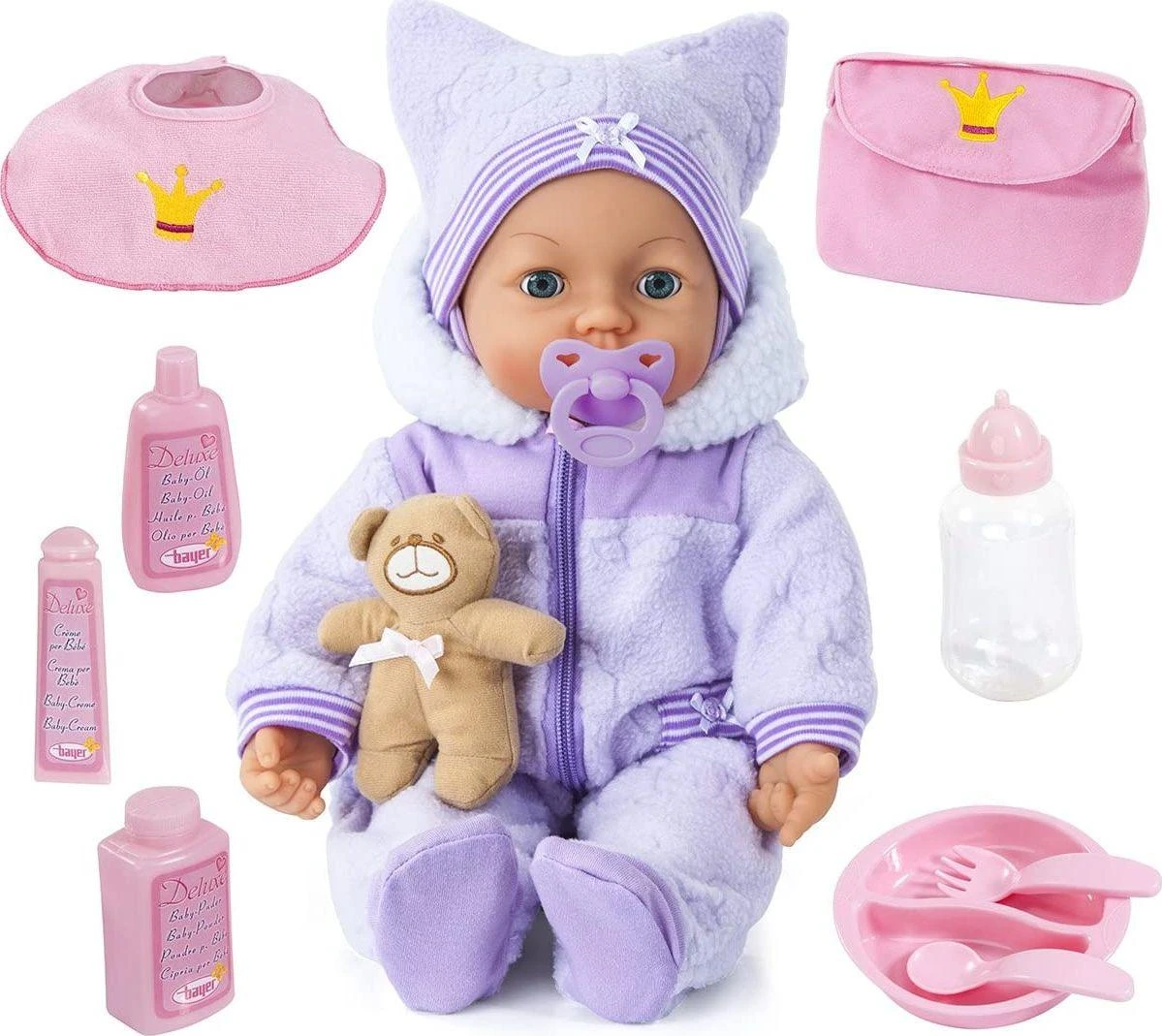 Bayer Design Bayer - Lėlė - Piccolina stebuklingos akys 46 cm (94694AA)
