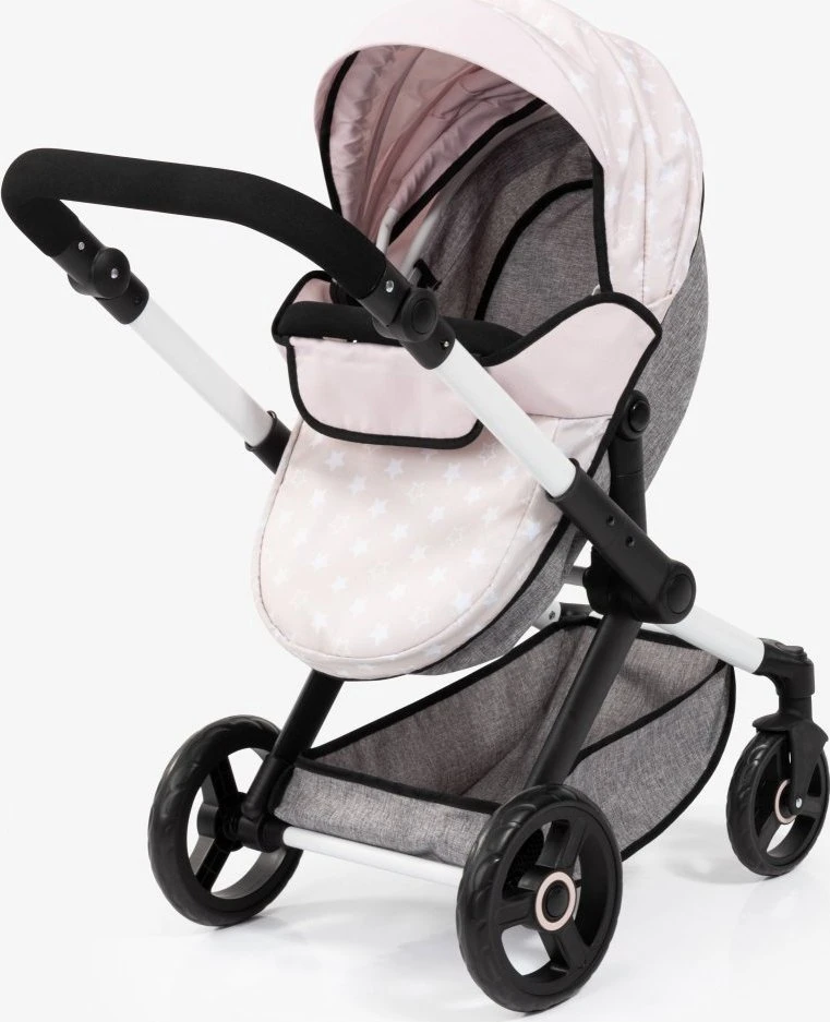 Bayer Design Bayer - Lėlių vežimėlis Xeo - rožinis/pilkas (17031AA)