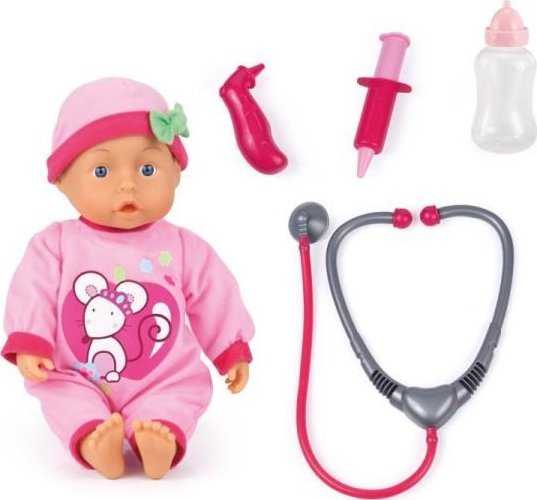Bayer Design 33 cm Doctor Set Lėlė su 24 kūdikių garsais