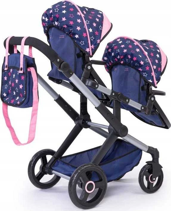Bayer Design „Bayer“ dvigubas vežimėlis „Mėlyna Stars“ 26716AA