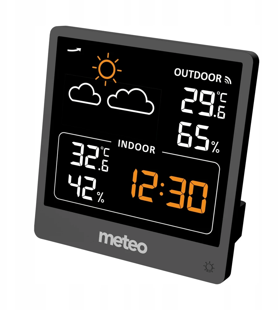 Orų stotelė Meteo Bazinė stotelė POGODOWA METEO SP200 Z POGODYNKA EKRANAS LCD CZUJNIK Belaidis
