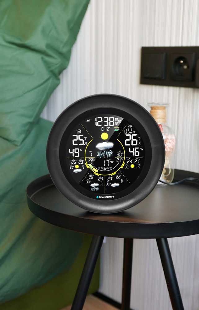 Blaupunkt WS65BK APP weather station juodas