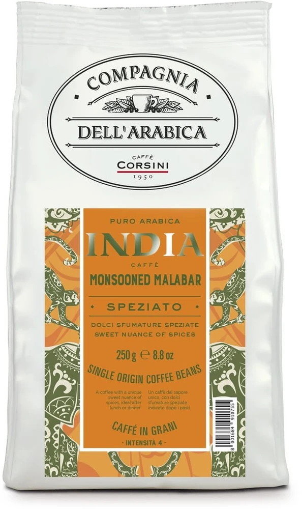 Bazzara Kavos pupelės Compagnia Dell'Arabica India Monsooned Malabar 250g