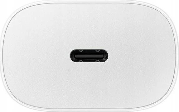 112803 EP-TA800EWE + EP-DA905BWE Samsung 25W kelioninis įkroviklis + USB-C/USB-C Data kabelis baltos spalvos (OOB Bulk)