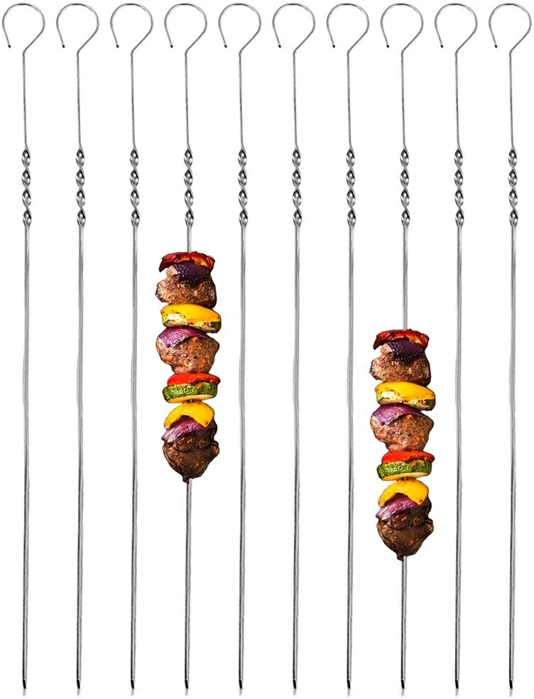 BBQ Orion Kebabo iešmai 38,5 cm - Nerūdijančio plieno grilio iešmai