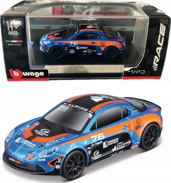Bburago 2018 Alpine A110 Cup metalic mėlynas BBURAGO
