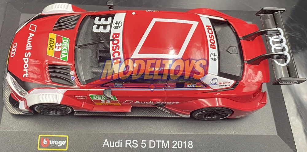 BBURAGO 1:32 auto modelis Race Audi RS 5 DTM, assort., 18-41160