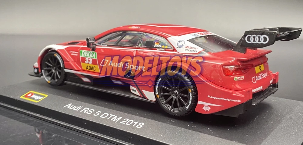 BBURAGO 1:32 auto modelis Race Audi RS 5 DTM, assort., 18-41160