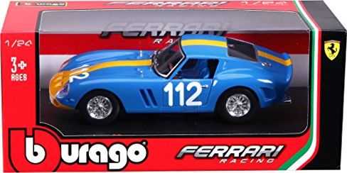Bburago Model samochodu18-26305 Ferrari 250 GTO 1:24 mėlyna / geltona