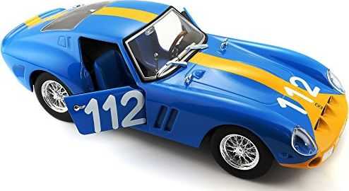 Bburago Model samochodu18-26305 Ferrari 250 GTO 1:24 mėlyna / geltona