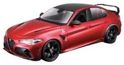 Bburago Jokomisiada Alfa Romeo Giulia GTAm Quadrifoglio licensed red 1:18 ZA5991 modelis