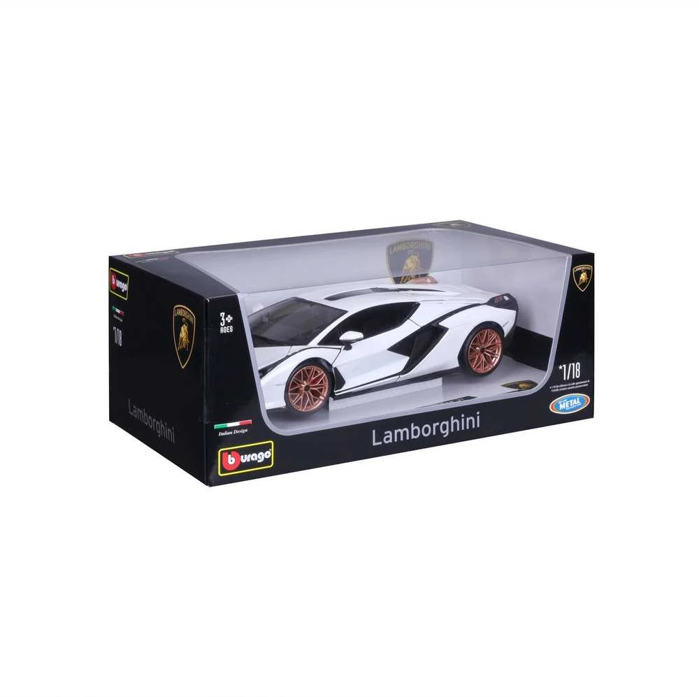Bburago BBU 1:18 LamborghiniSian FKP37 baltas 11046WT 14378